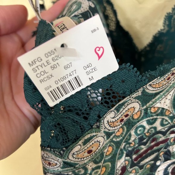 Victoria's Secret Forest Emerald Dark Green Slip Lingerie New With Tags (1403) - Picture 6 of 11
